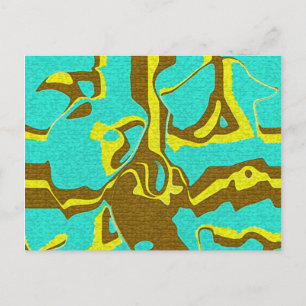 Turquoise Design Briefkaart