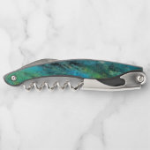 Turquoise Design Cork Screw Waiter Kurkentrekker (Achterkant)