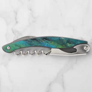 Turquoise Design Cork Screw Waiter Kurkentrekker