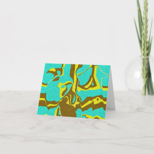 Turquoise Design Kaart