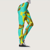 Turquoise Design Leggings (Rechts)
