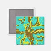 Turquoise Design Magneet (Voorkant / Achterkant)