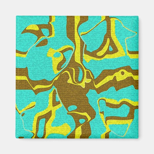 Turquoise Design Magneet (Voorkant)