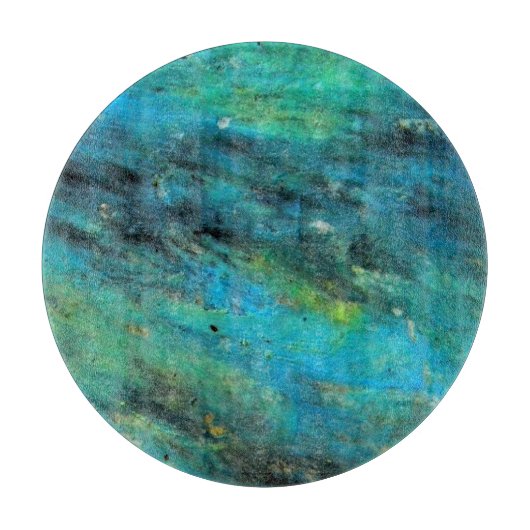 Turquoise Design Snijplank (Voorkant)