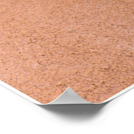 Turquoise-deur Poster (Hoek)