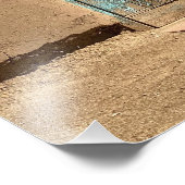 Turquoise deur Taos Pueblo fotografie Foto Afdruk (Hoek)