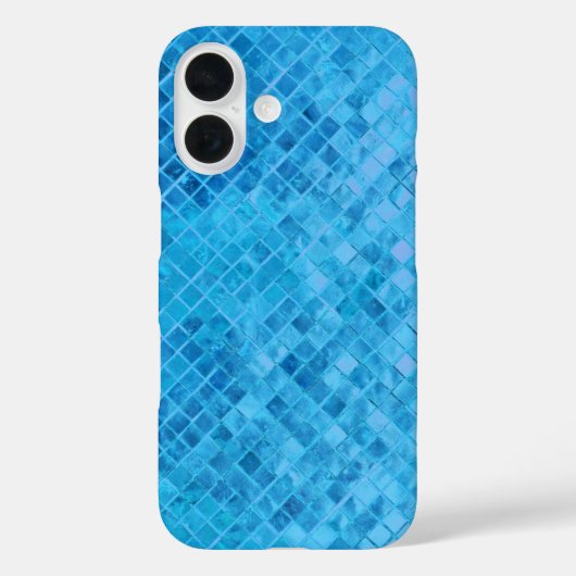 Turquoise Diamond Metallic Design Case-Mate iPhone Case (Achterkant)