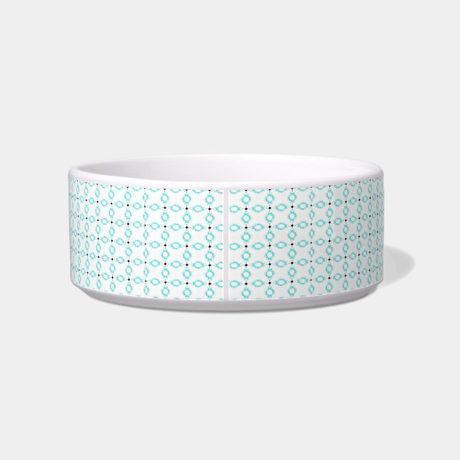 Turquoise Diamond Pet Bowl Voerbakje (Achterkant)