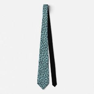 Turquoise Dierprint Stropdas