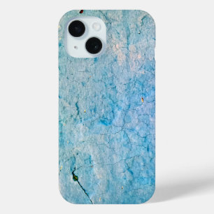 Turquoise Distressed Grunge Texture iPhone 15 Case