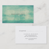 Turquoise Distsed Texture Appointkaarten Afsprakenkaartje (Voorkant / Achterkant)