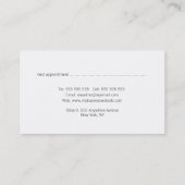 Turquoise Distsed Texture Appointkaarten Afsprakenkaartje (Achterkant)