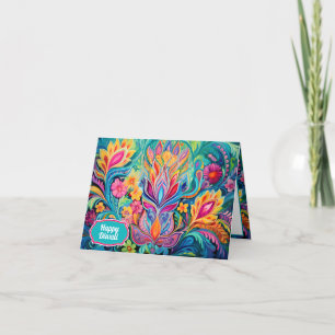 Turquoise Diwali Dreamscape Feestdagen Kaart