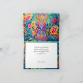 Turquoise Diwali Dreamscape Feestdagen Kaart (Binnen)