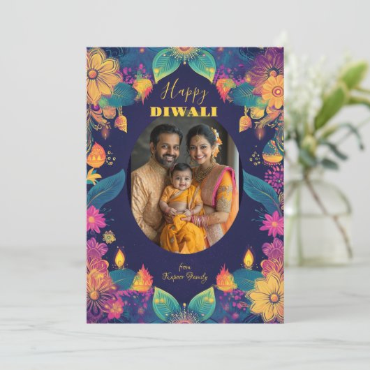 Turquoise Diwali Splendor (Staand voorkant)