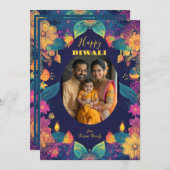 Turquoise Diwali Splendor (Voorkant / Achterkant)