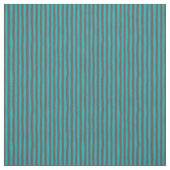 Turquoise & donkergrijze scheve strepen stof (Swatch)