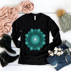 Turquoise Dot Mandala T-shirt