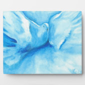 Turquoise Dove Plaque Fotoplaat (Voorkant)
