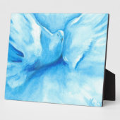 Turquoise Dove Plaque Fotoplaat (Zijkant)