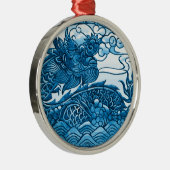 Turquoise Dragon Ornament (Rechts)