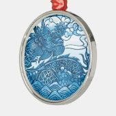 Turquoise Dragon Ornament (Links)