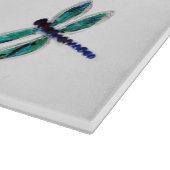 Turquoise Dragonfly Art Snijplank (Hoek)
