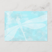 Turquoise Dragonfly RSVP Enclosure Kaart (Achterkant)