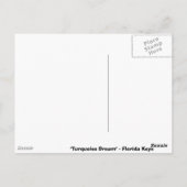Turquoise Dream - Florida Keys Briefkaart (Achterkant)