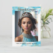 Turquoise Dream Pageant Autograph Kaart QR-code (Staand voorkant)