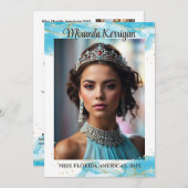Turquoise Dream Pageant Autograph Kaart QR-code (Voorkant / Achterkant)