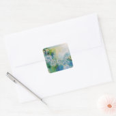 Turquoise Dream Vierkante Sticker (Envelop)