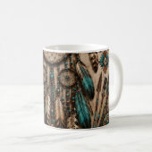 Turquoise Dreamcatcher Mok (Voorkant rechts)