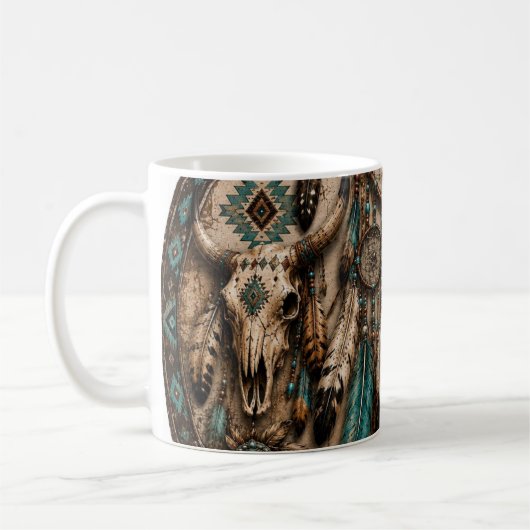 Turquoise Dreamcatcher Mok (Links)