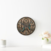 Turquoise Dreamcatcher Wandklok (Huis)