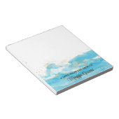 Turquoise Dreams Pageant Stationery Small Notepad Notitieblok (Schuin)