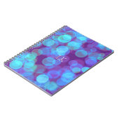 Turquoise Drijvende Kleur Notitieboek (Linkerzijde)
