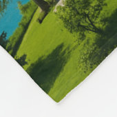 Turquoise dromen in de hoge pieken fleece deken (Hoek)