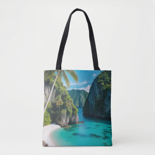 Turquoise dromen in je handen - Tropical Cove Tote Bag (Voorkant)
