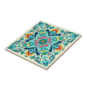 Turquoise droom Iznik Tegeltje (Zijkant)