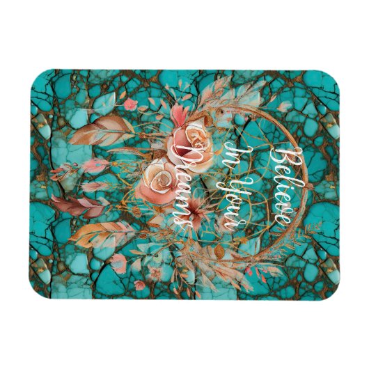 Turquoise droomvanger magneet (Horizontaal)