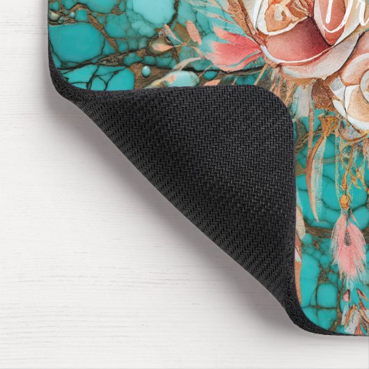 Turquoise droomvanger muismat (Hoek)