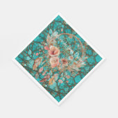 Turquoise droomvanger servet (Hoek)