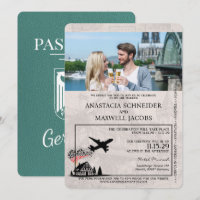 Turquoise Duitsland Passport Wedding