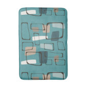Turquoise Eames Style Art Badmat (Voorkant Verticaal)