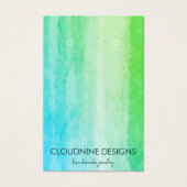 Turquoise Earring Ketting Jewelry Display Kaart (Voorkant)