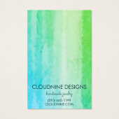 Turquoise Earring Ketting Jewelry Display Kaart (Achterkant)