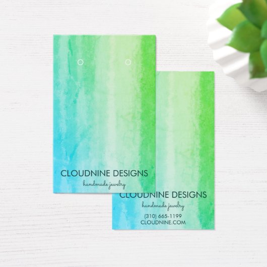 Turquoise Earring Ketting Jewelry Display Kaart (Bureau)