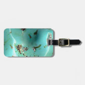 Turquoise edelsteen Afbeelding Bagagelabel en riem (Voorkant horizontaal)
