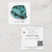 *~* TURQUOISE Edelsteen AP64 Flat Note Kaart Notitiekaartje (Voorkant / Achterkant)